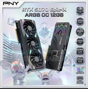 Pny Geforce RTX 5070 Epic-X Argb Oc Triple Fan 12gb Gpu