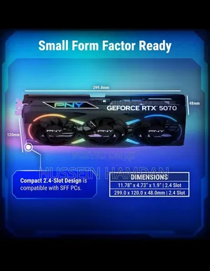 Pny Geforce RTX 5070 Epic-X Argb Oc Triple Fan 12gb Gpu