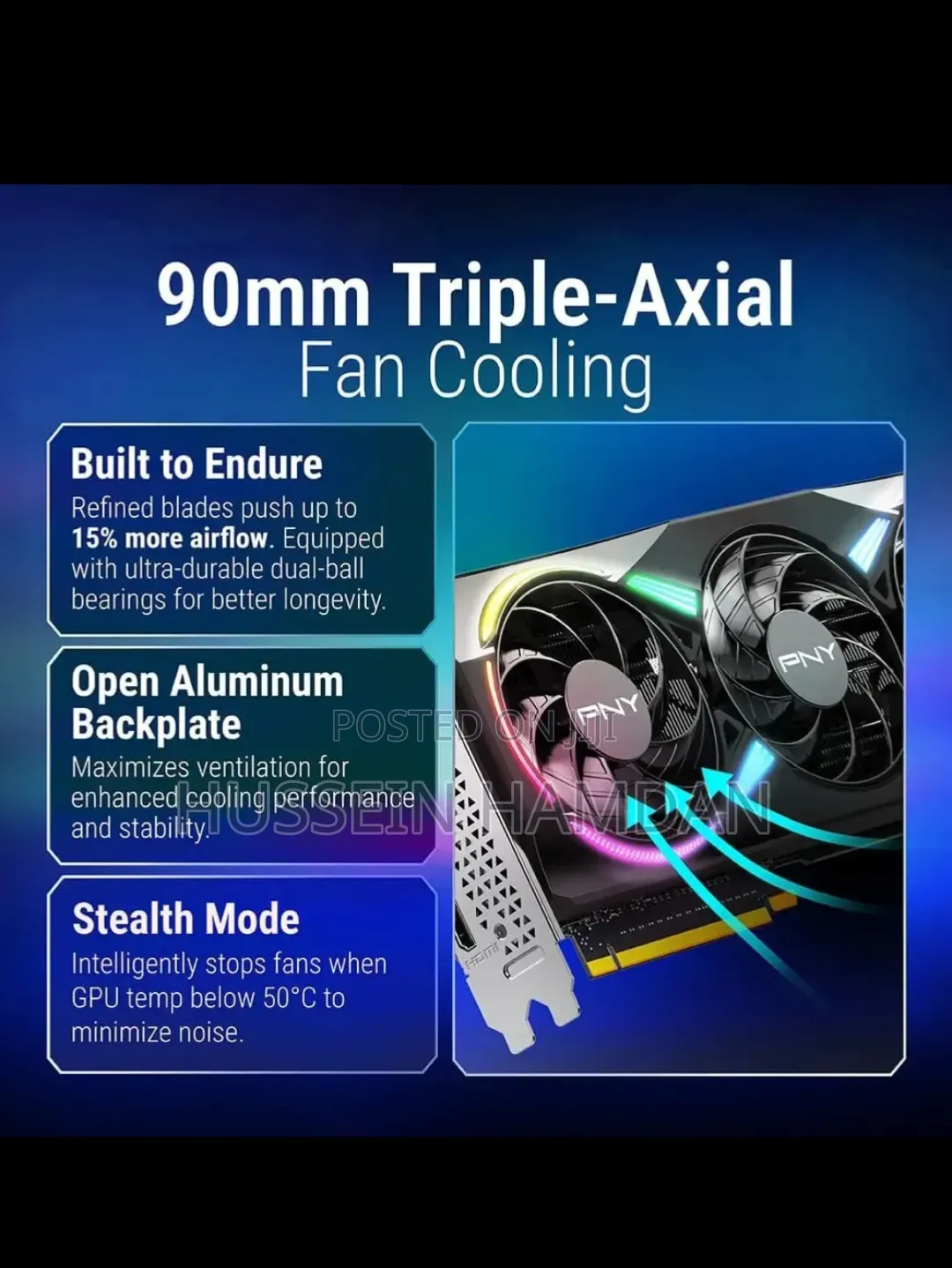 Pny Geforce RTX 5070 Epic-X Argb Oc Triple Fan 12gb Gpu