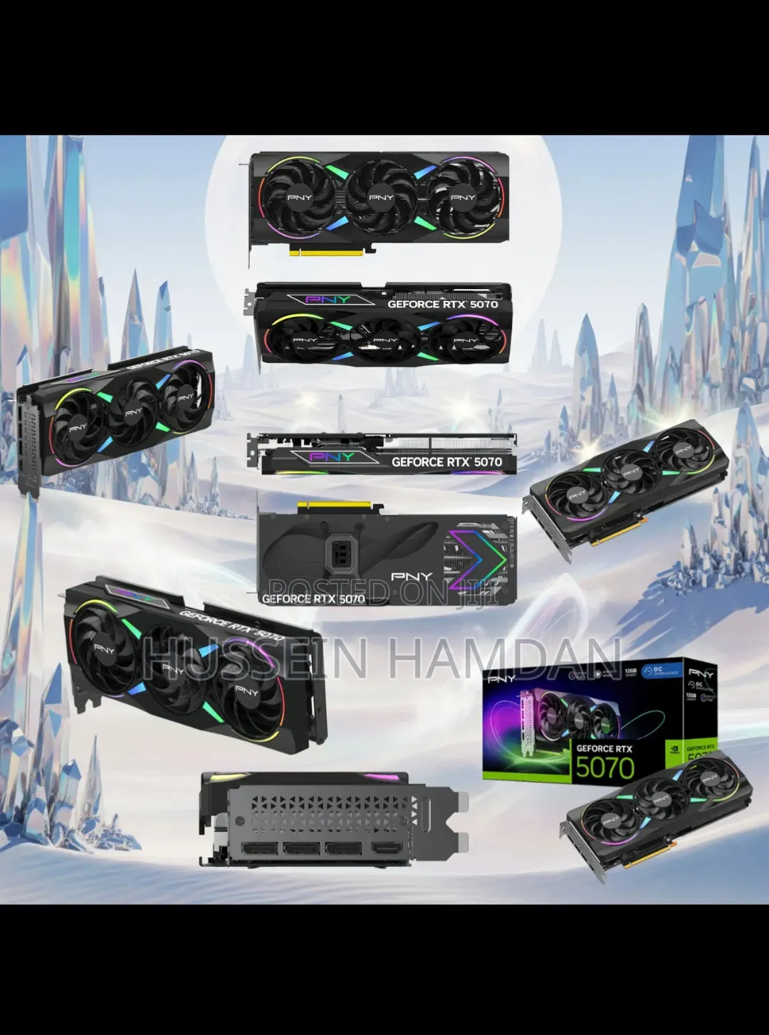 Pny Geforce RTX 5070 Epic-X Argb Oc Triple Fan 12gb Gpu