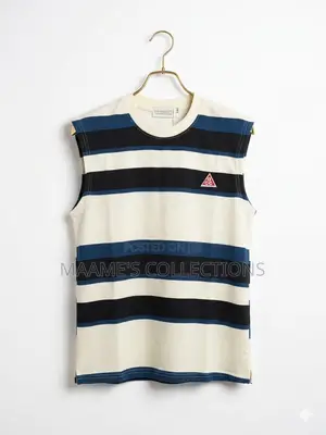 Men’S Striped Sleeveless Top / Armless