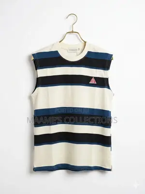 Men’S Striped Sleeveless Top / Armless