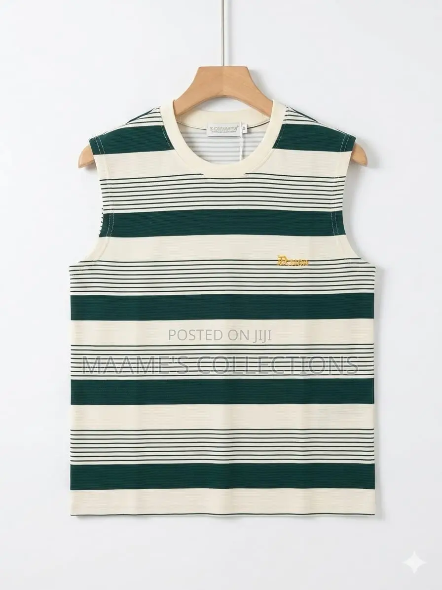 Men’S Ribbed Striped Tank Top / Sleeveless
