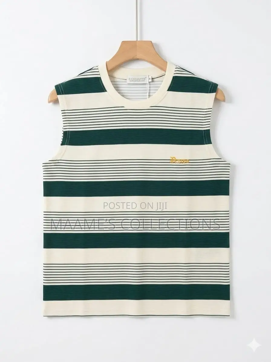 Men’S Ribbed Striped Tank Top / Sleeveless