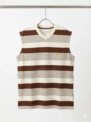 Men’S Ribbed Striped Tank Top / Sleeveless