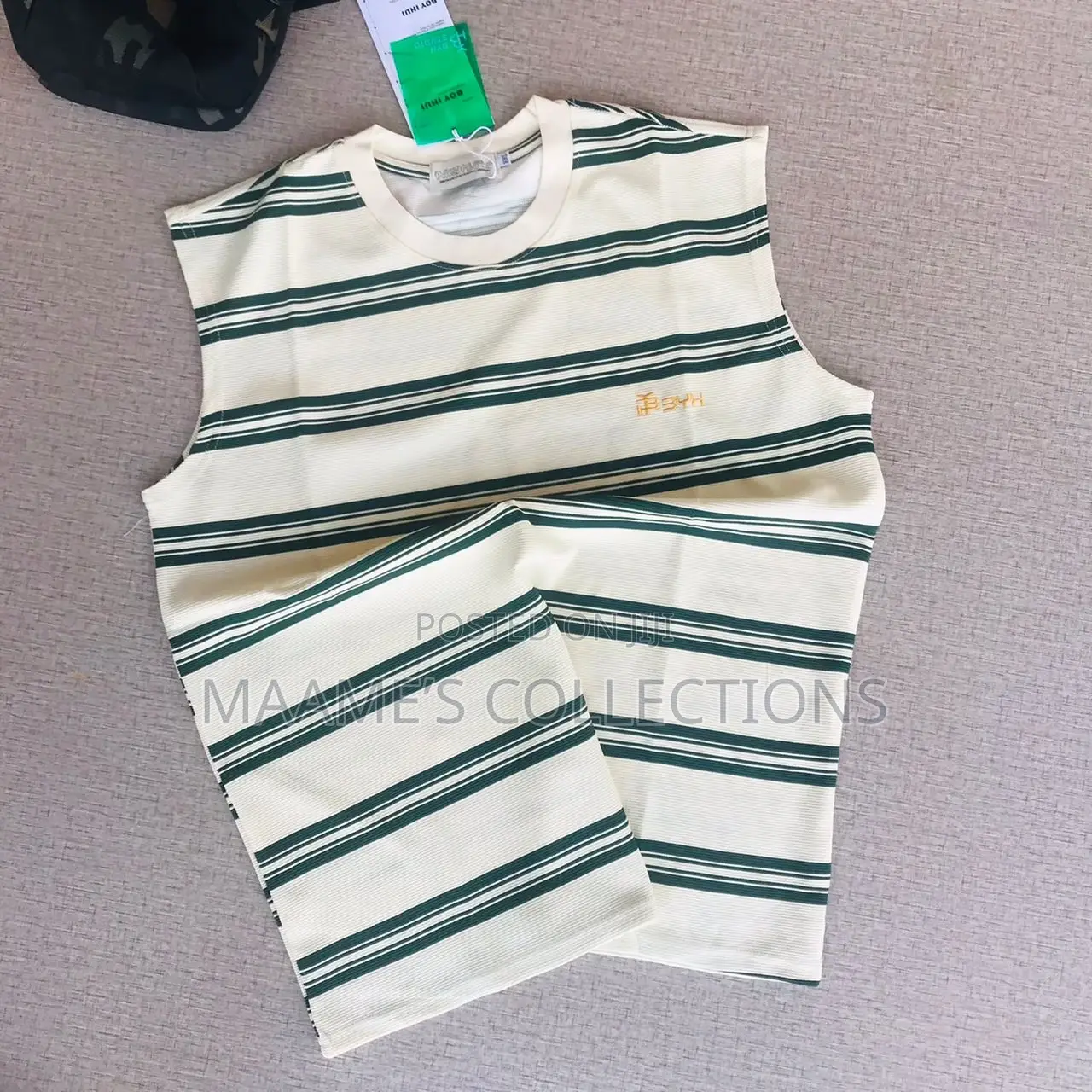 Men’S Ribbed Striped Tank Top / Sleeveless