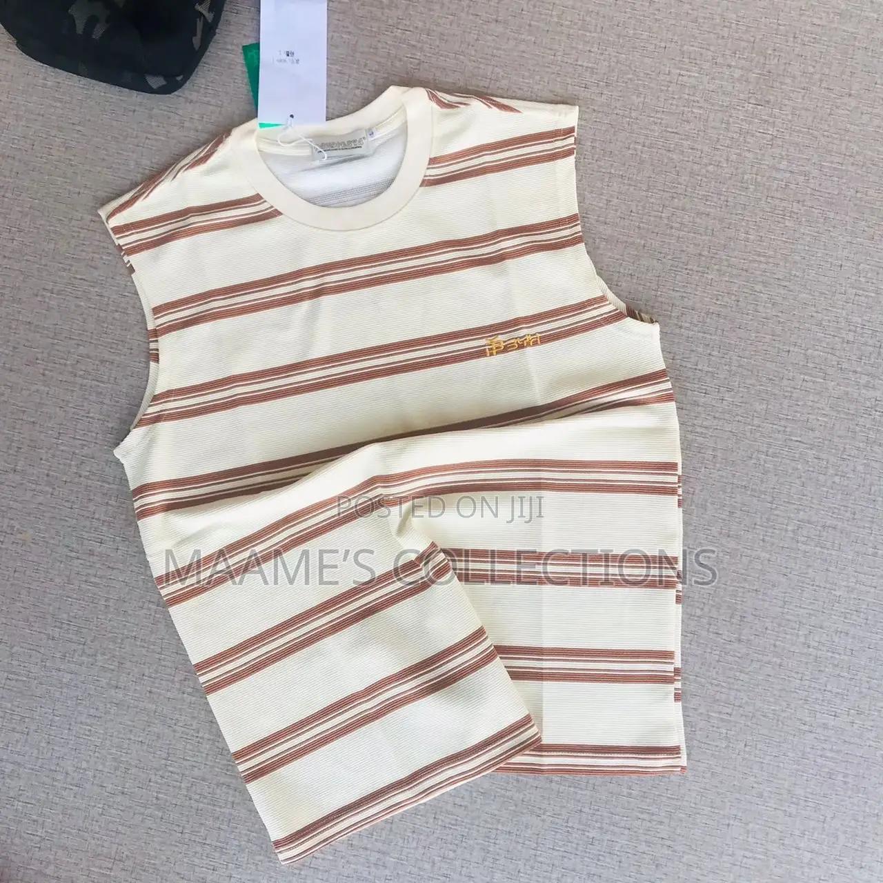 Men’S Ribbed Striped Tank Top / Sleeveless