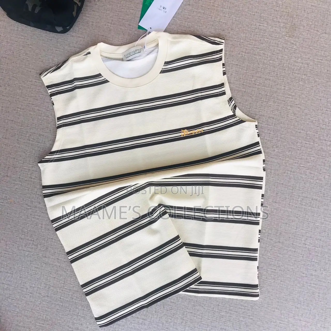 Men’S Ribbed Striped Tank Top / Sleeveless