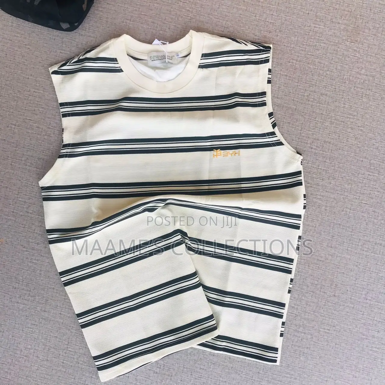 Men’S Ribbed Striped Tank Top / Sleeveless