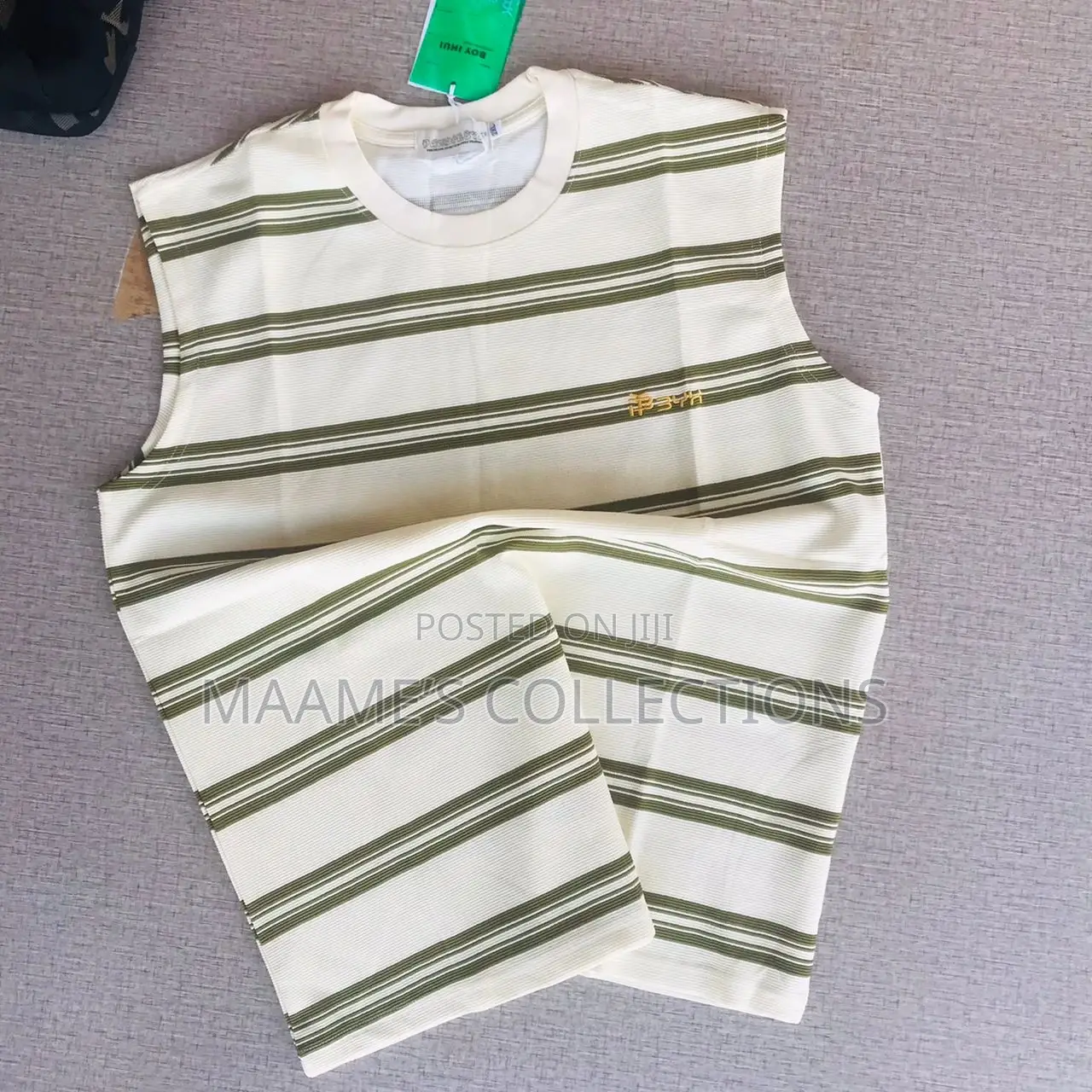 Men’S Ribbed Striped Tank Top / Sleeveless