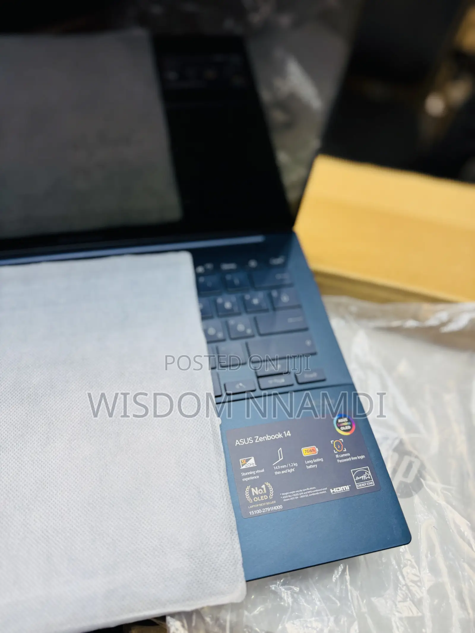 New Laptop Asus Zenbook 14 UX434 16GB Intel Core Ultra 7 SSD 1T