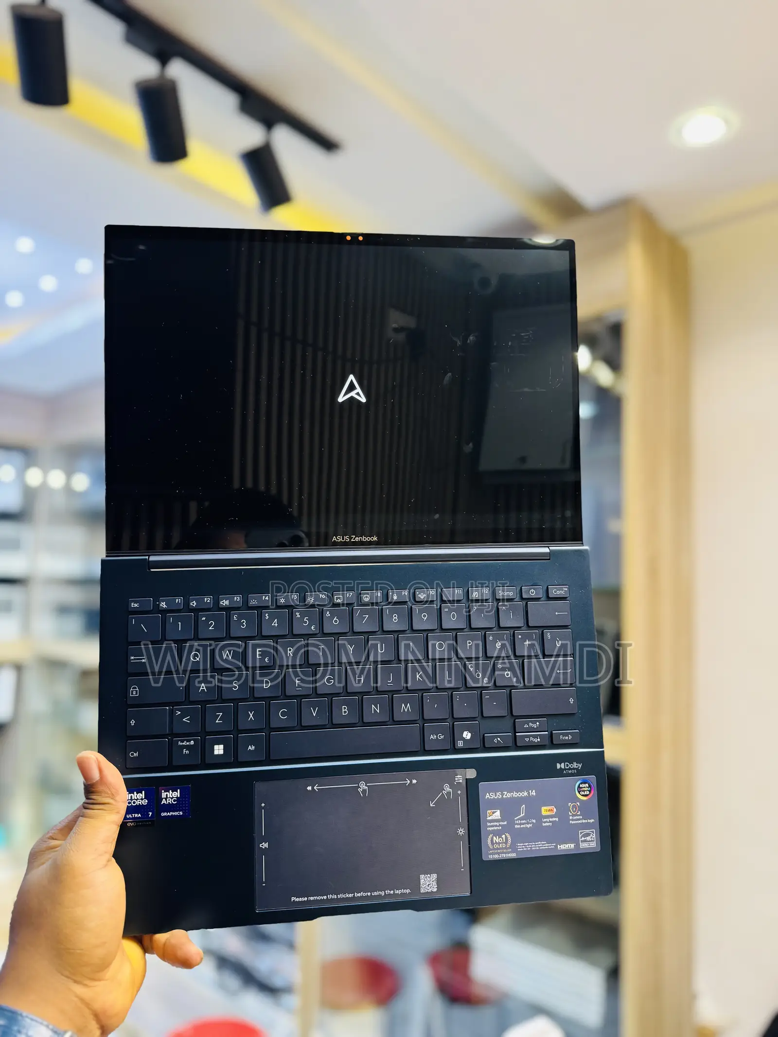 New Laptop Asus Zenbook 14 UX434 16GB Intel Core Ultra 7 SSD 1T