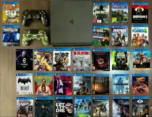Play Station 4 Slim With More Cd Games