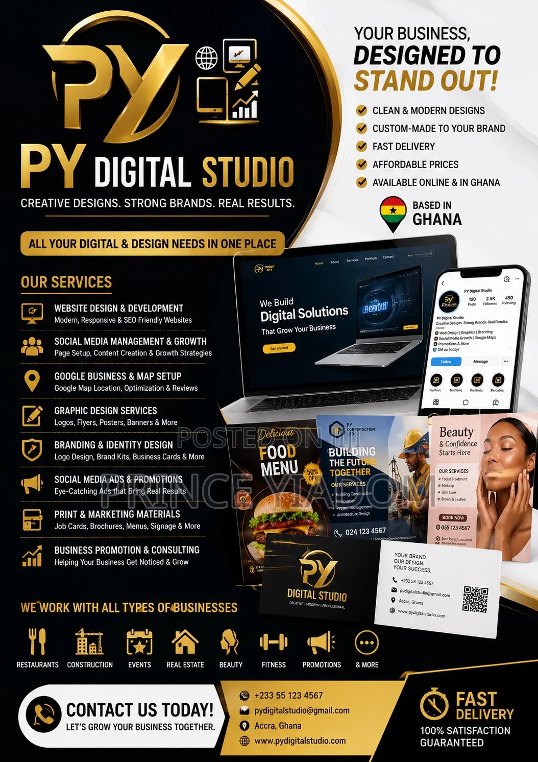 Affordable Website Graphic Design – Job Cards, Logos Business Designs