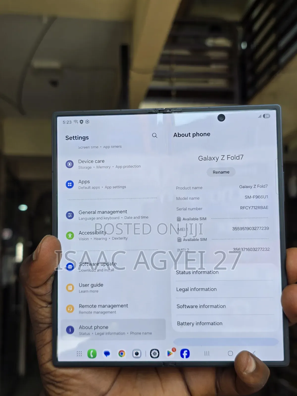 New Samsung Galaxy Z Fold7 256 GB