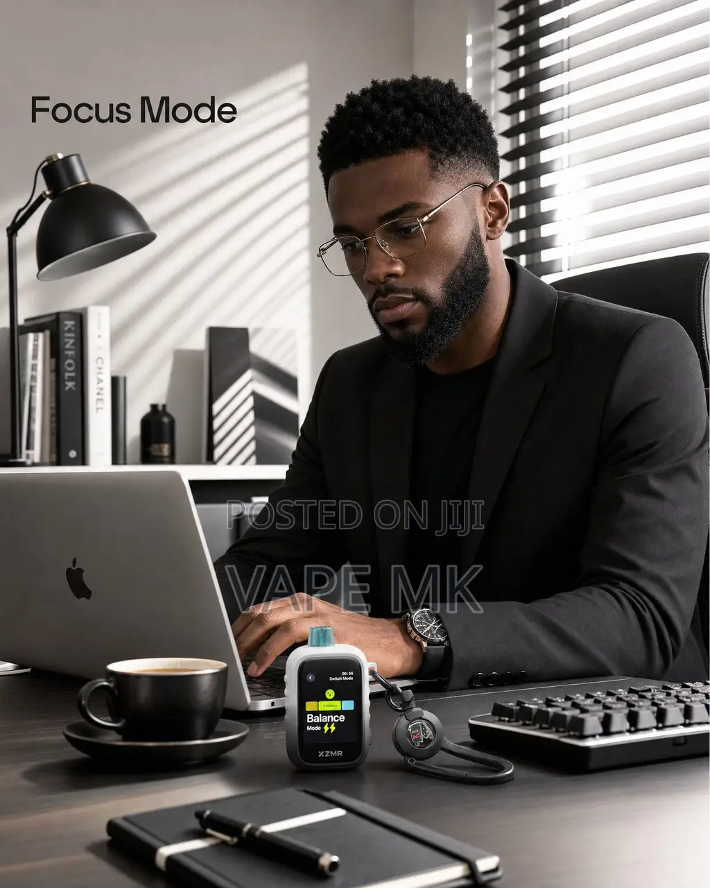 ZMR Focus Mode Business Vape Smart Screen With Portable Hook Shisha