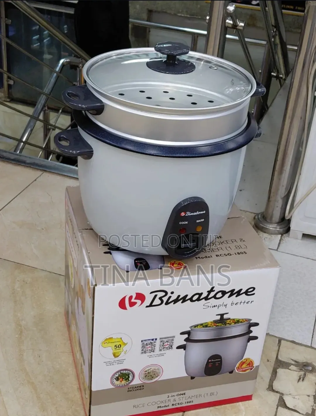 Binatone Rice Cooker 1.8l /2.2litres/2.8litres