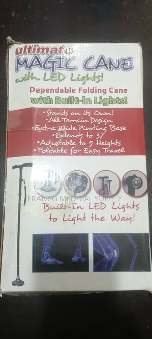 Foldable Walking Stick (With Touch Light)