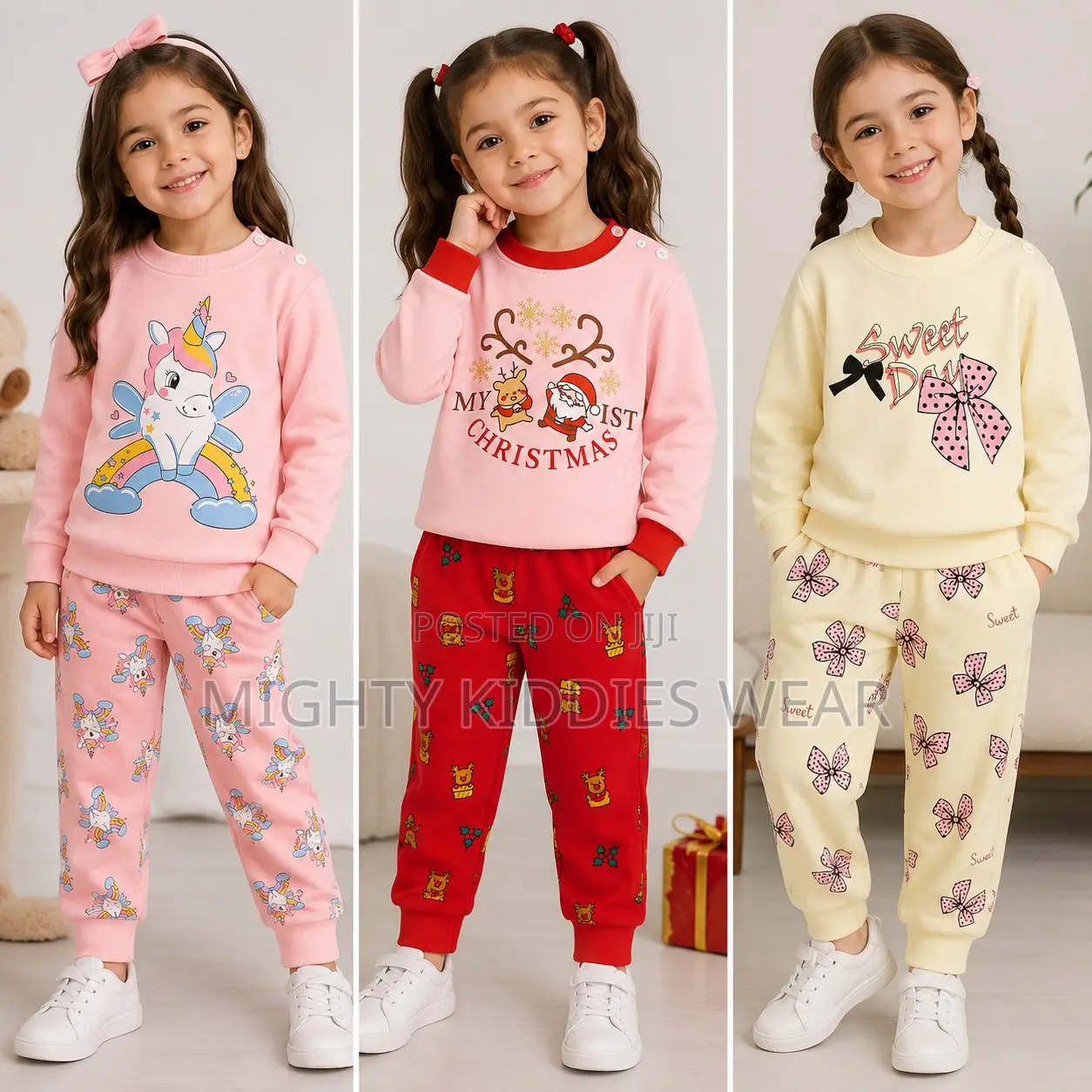 Children's Cotton Underwear Set, Loungewear Clothing, Age 1-5yrs