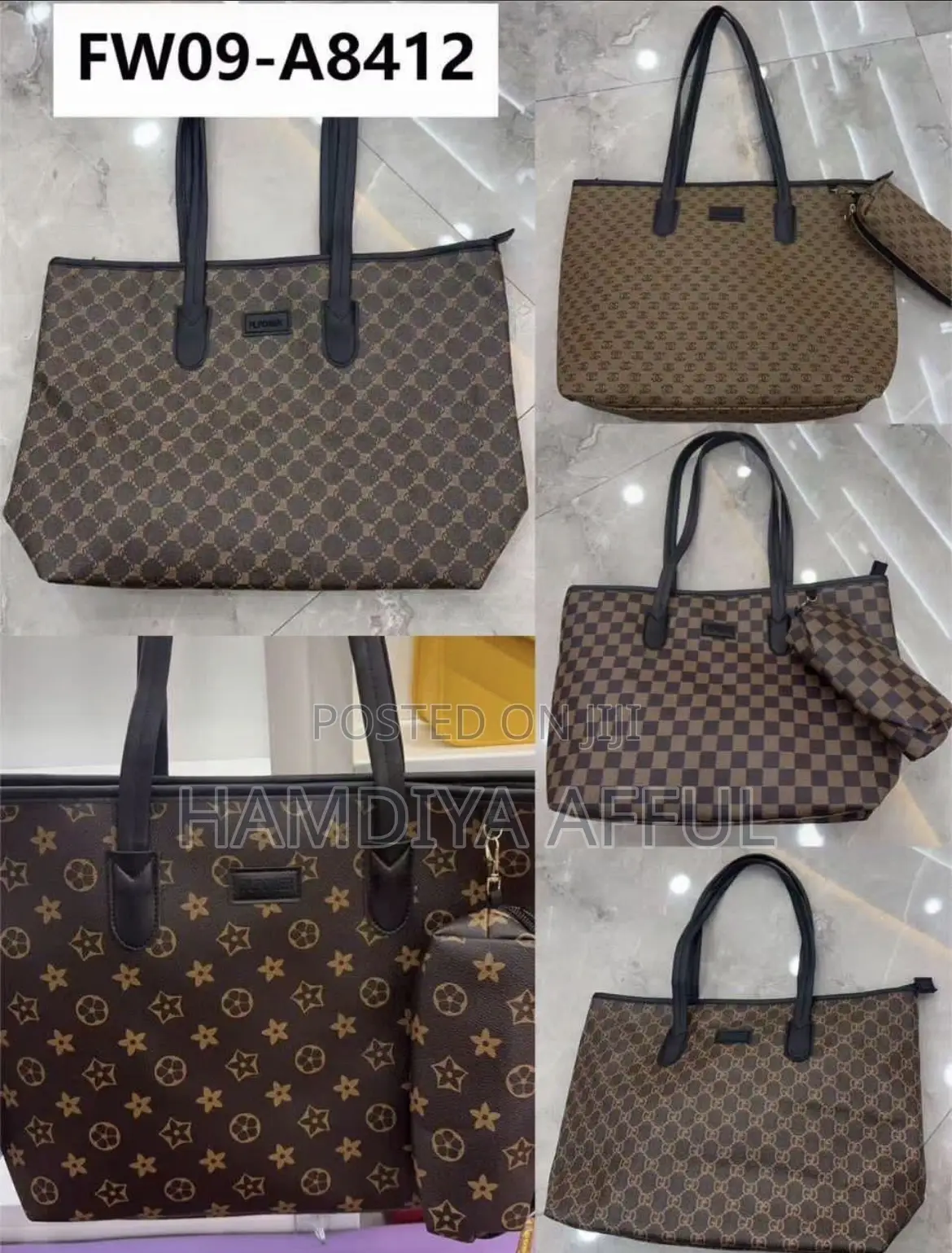 2in 1 Leather Tote Bags