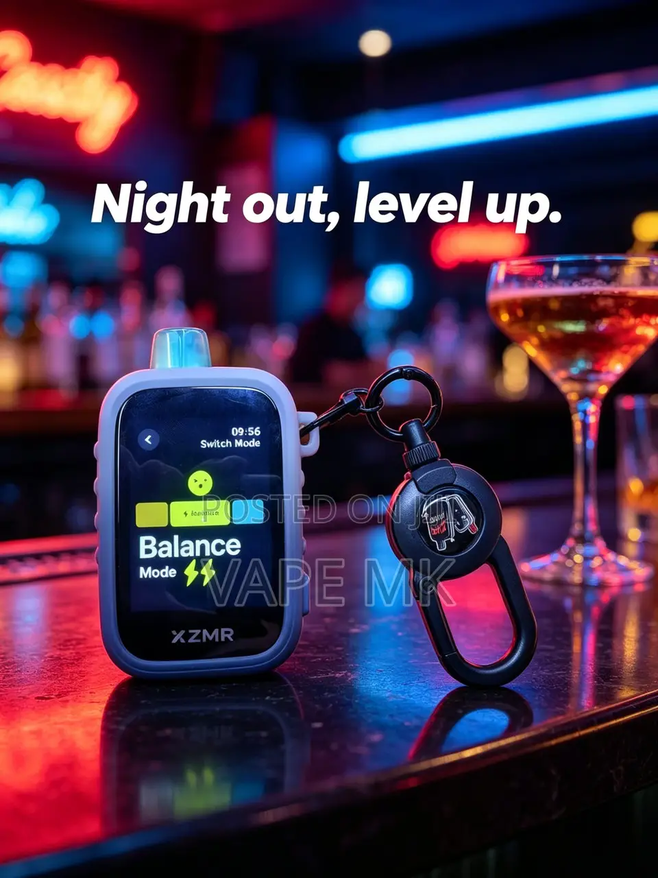 ZMR Neon Party Style Vape Smart Balance Mode Pod Trendy Electronic