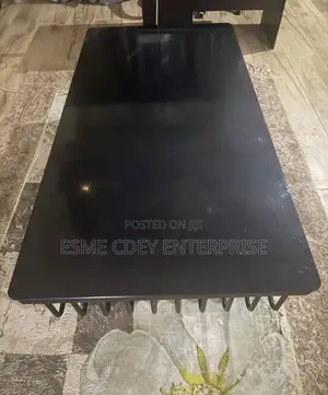 Black Modern Coffee Table With Shelf