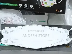 Kf94 4d 4ply Nose Mask 20pcs White , Black Colour Wholesale