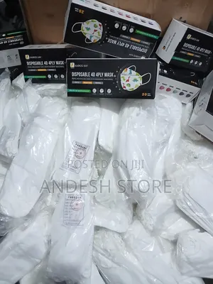 Kf94 4d 4ply Nose Mask 20pcs White , Black Colour Wholesale
