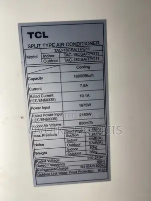 Home Used TCL 2.0h Air Conditioner in Very Good Condition
