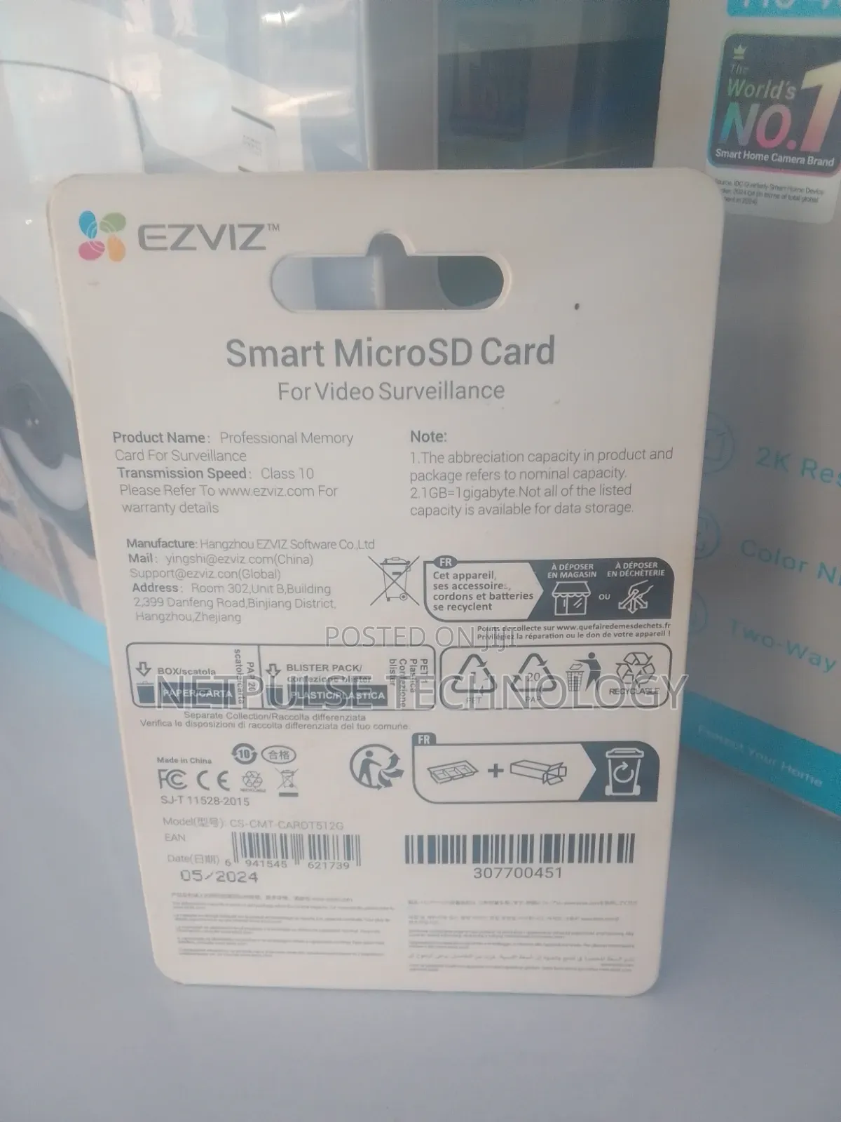 Ezviz 512gb Microsd Card