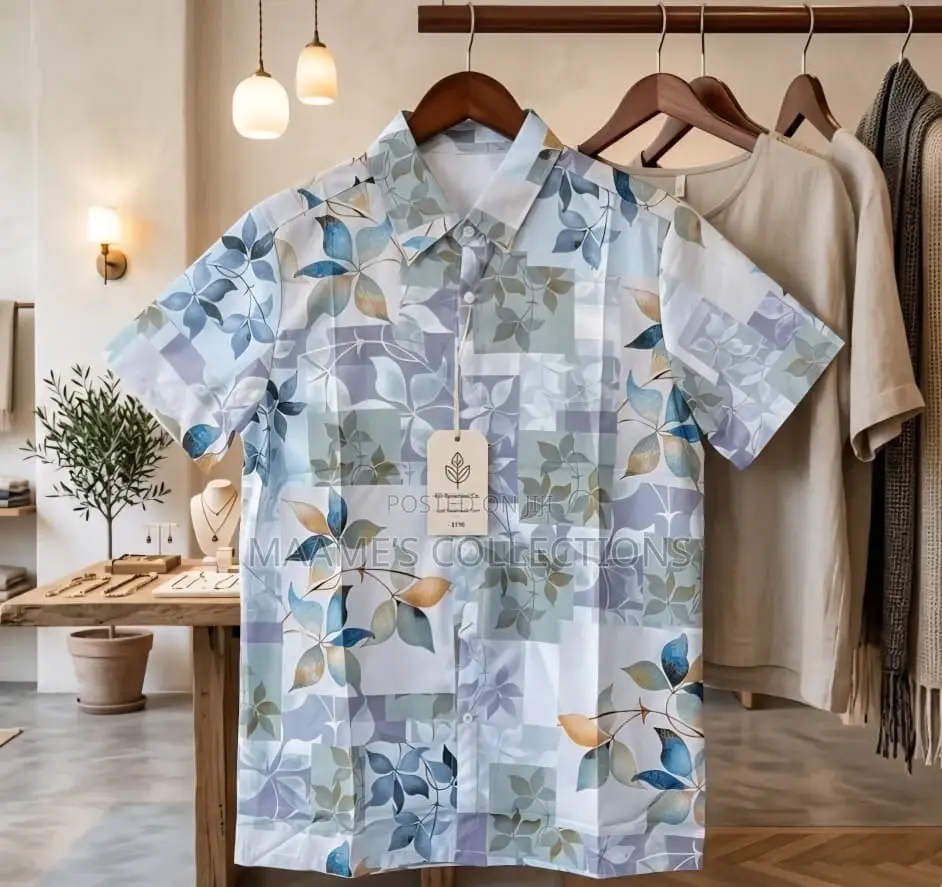 Silk Button-Down Short-Sleeve Shirt