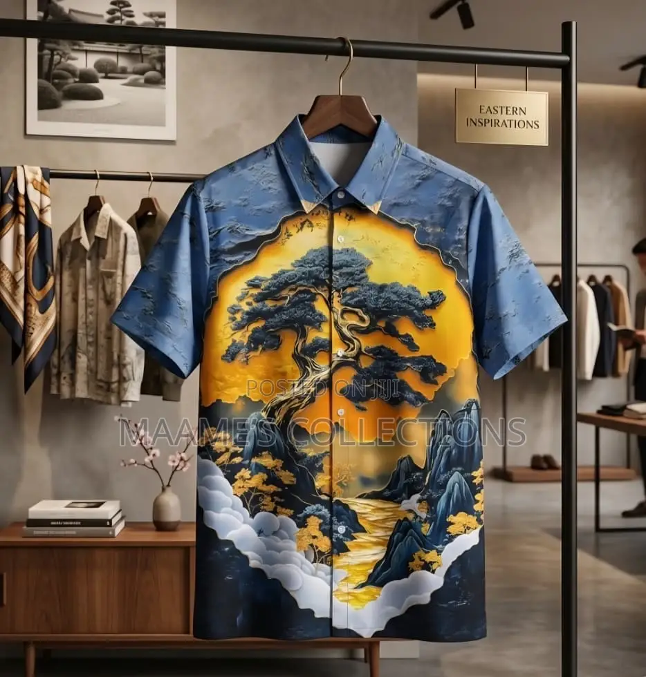 Silk Button-Down Short-Sleeve Shirt