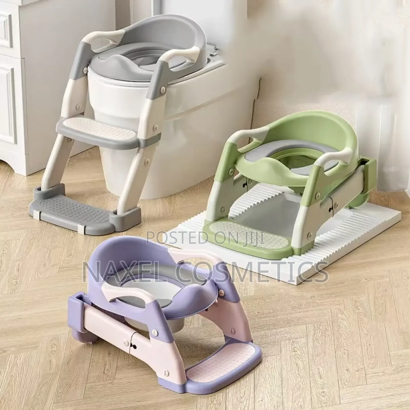 3 in 1 Adjustable Potty Ladder for Kids