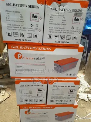 Felicity Gel Solar Battery 100ah 12v