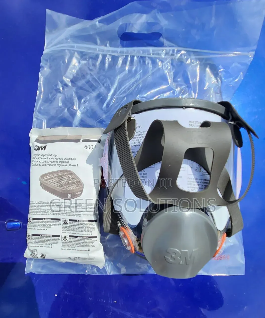 Original 3m Full Face Mask With Organic Vapor Cartridge (6001)