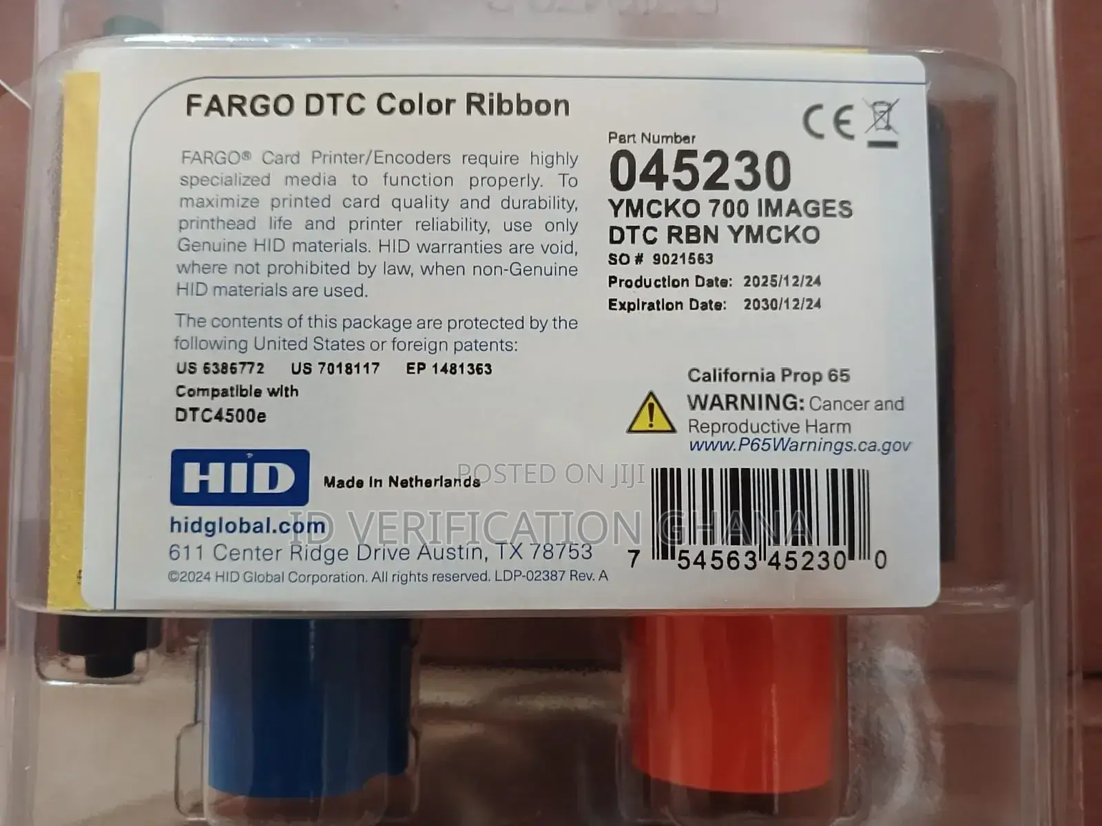 DTC 4500 Full Color Ribbon