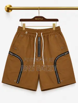 Rick Owens Zip Tech Cargo Shorts
