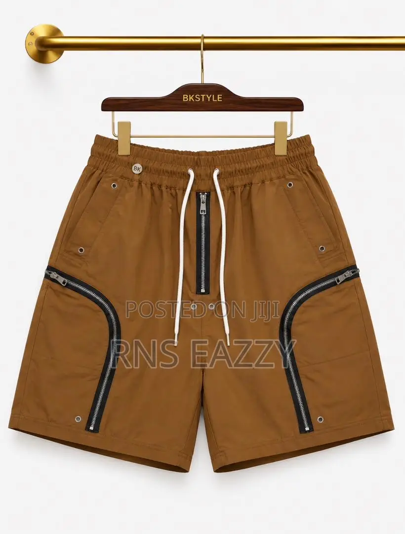 Rick Owens Zip Tech Cargo Shorts