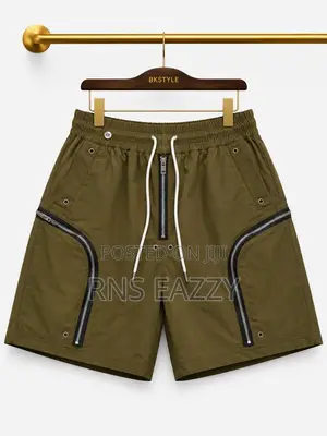 Rick Owens Zip Tech Cargo Shorts