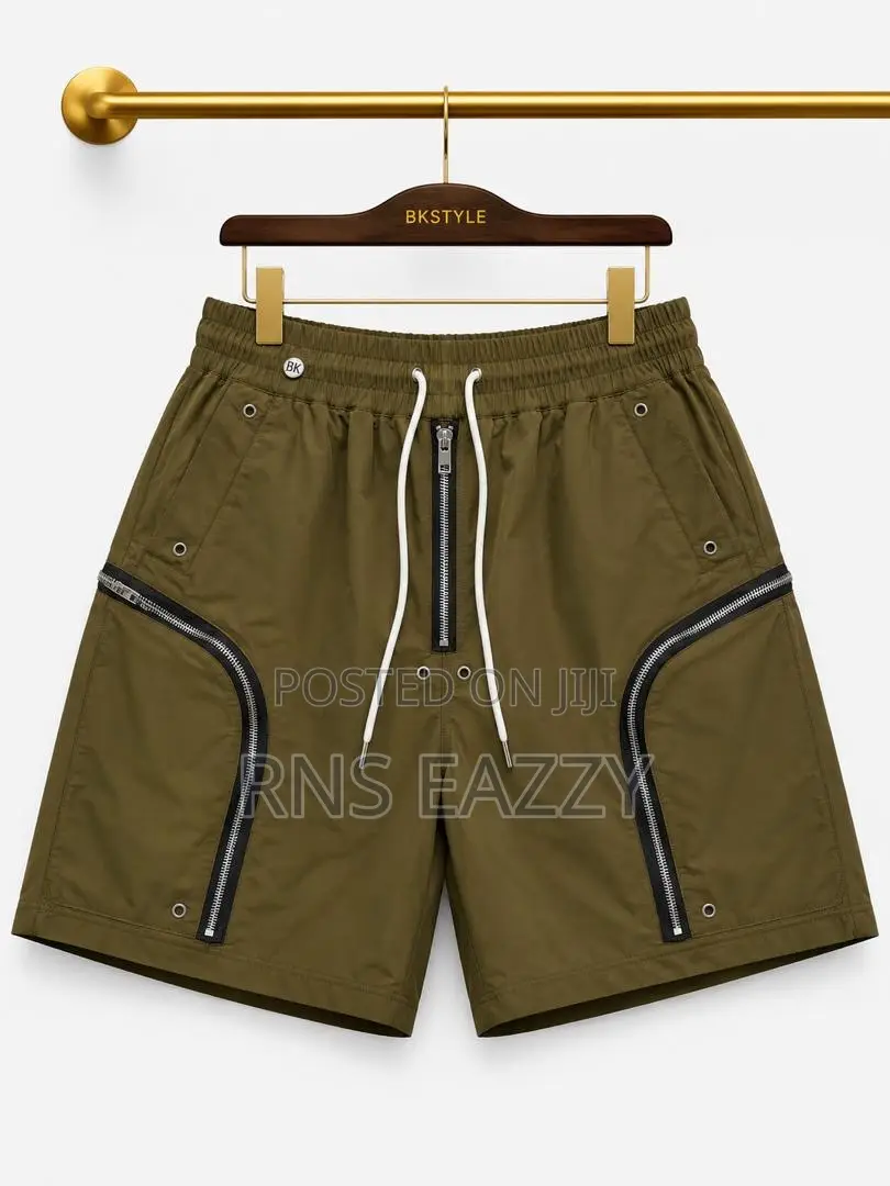 Rick Owens Zip Tech Cargo Shorts