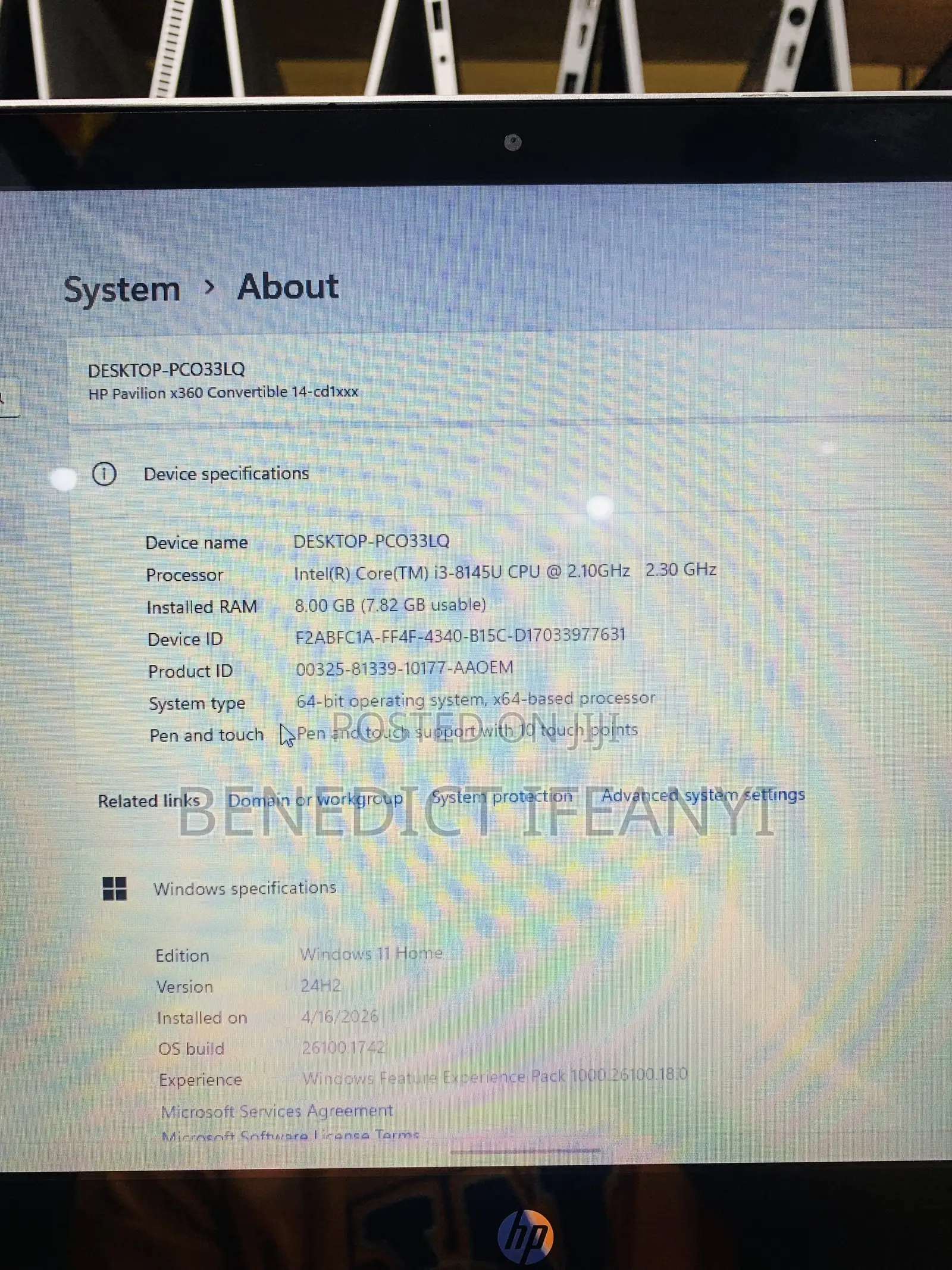 Laptop HP Pavilion 14 x360 2-in-1 8GB Intel Core i3 SSD 128GB