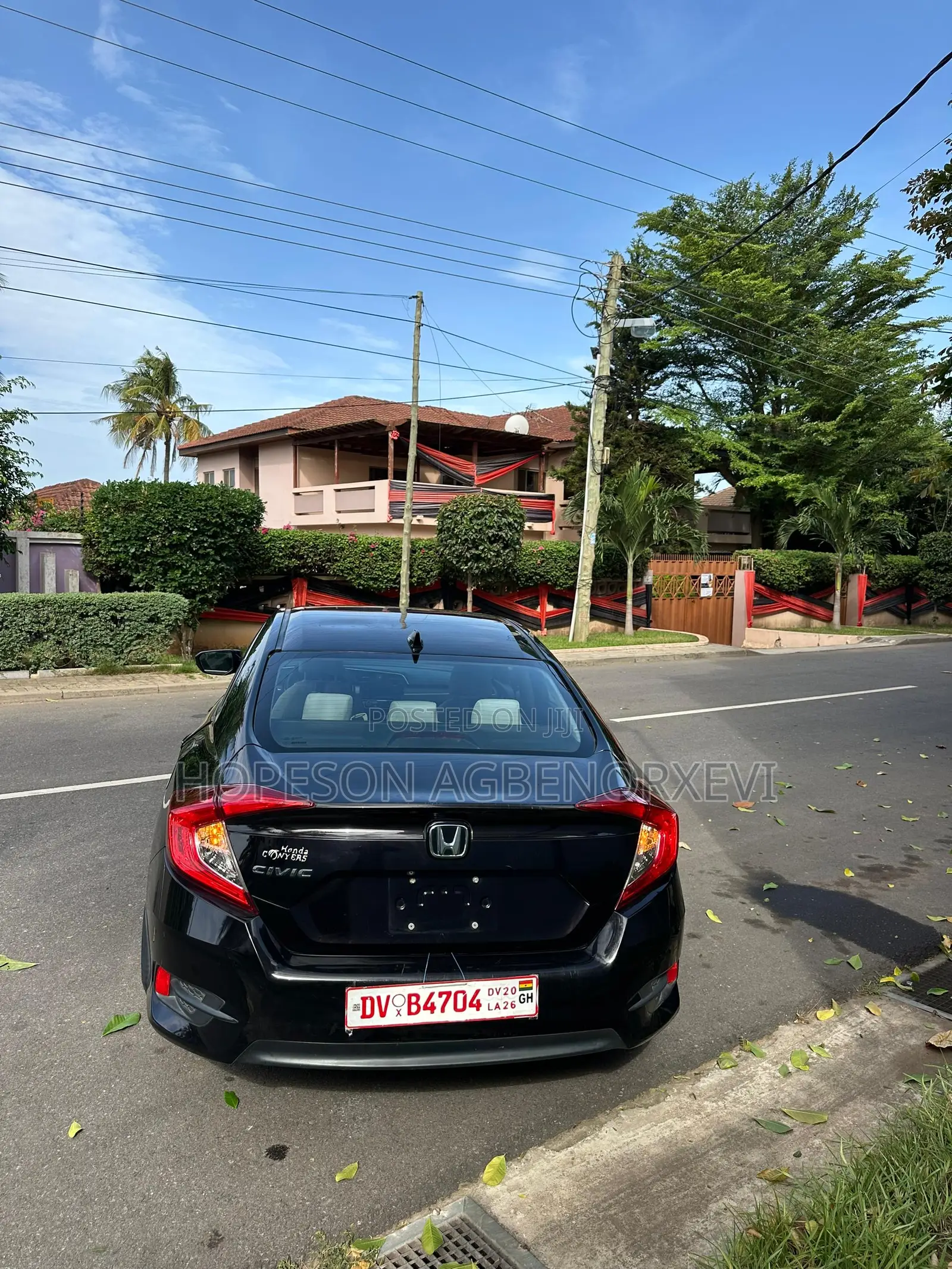Honda Civic EX Sedan 2018 Black