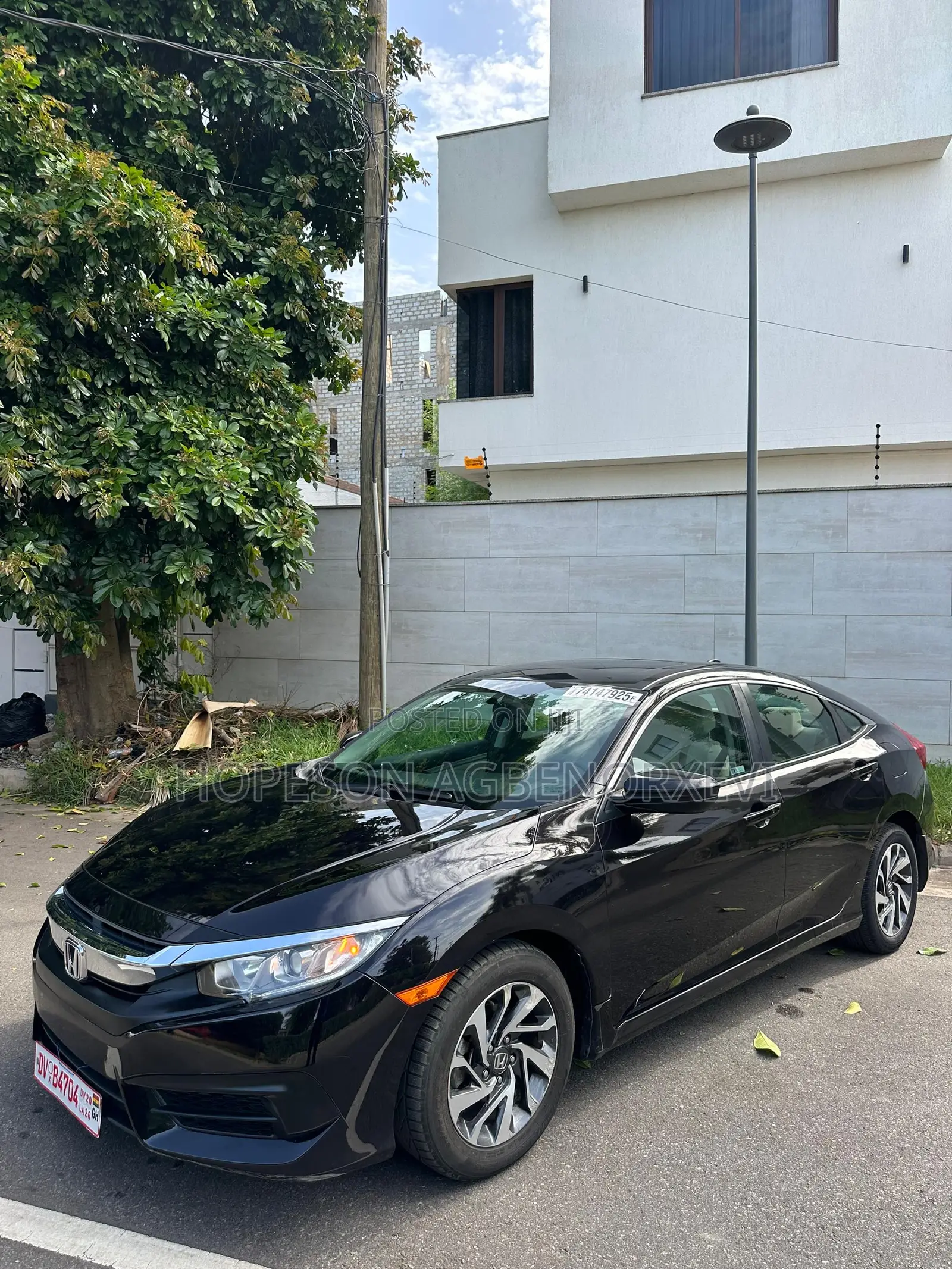 Honda Civic EX Sedan 2018 Black