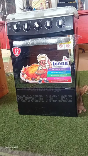 Icona High Performance 4 Burner Oven Grill Cooker