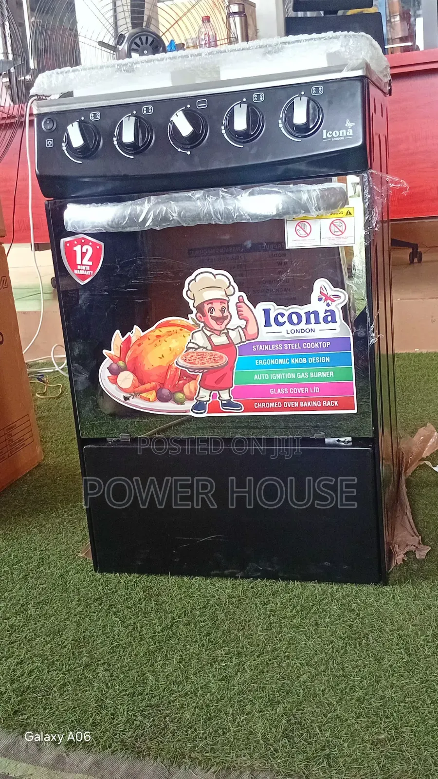 Icona High Performance 4 Burner Oven Grill Cooker
