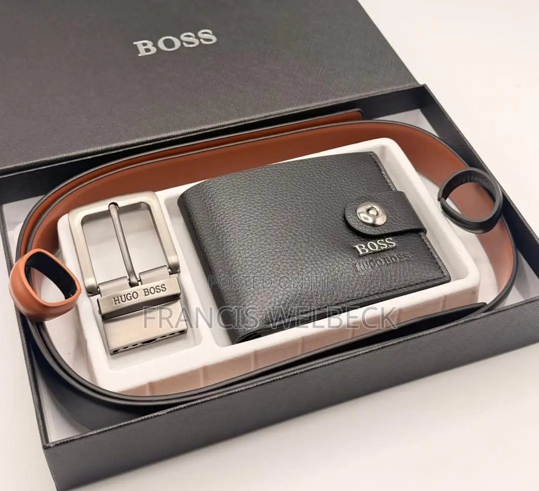 Branded Belt With Wallet