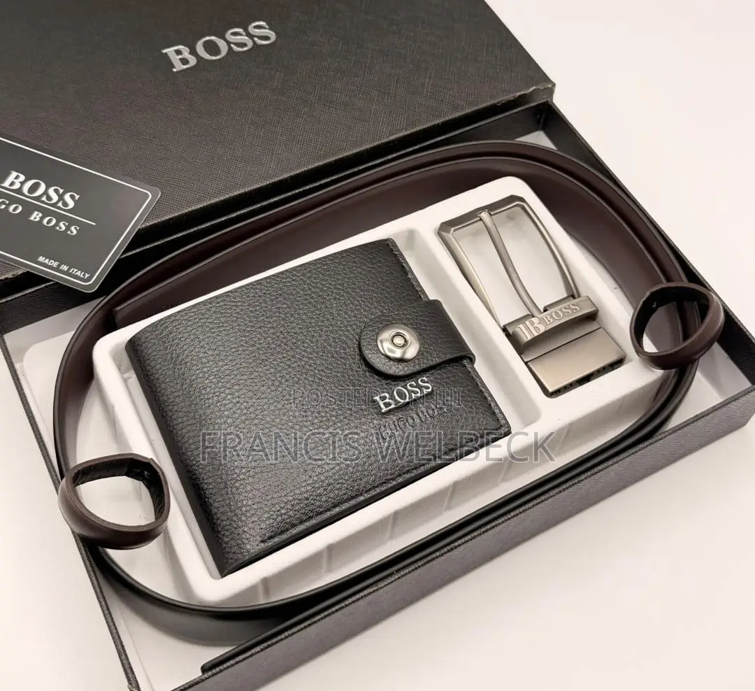 Branded Belt With Wallet