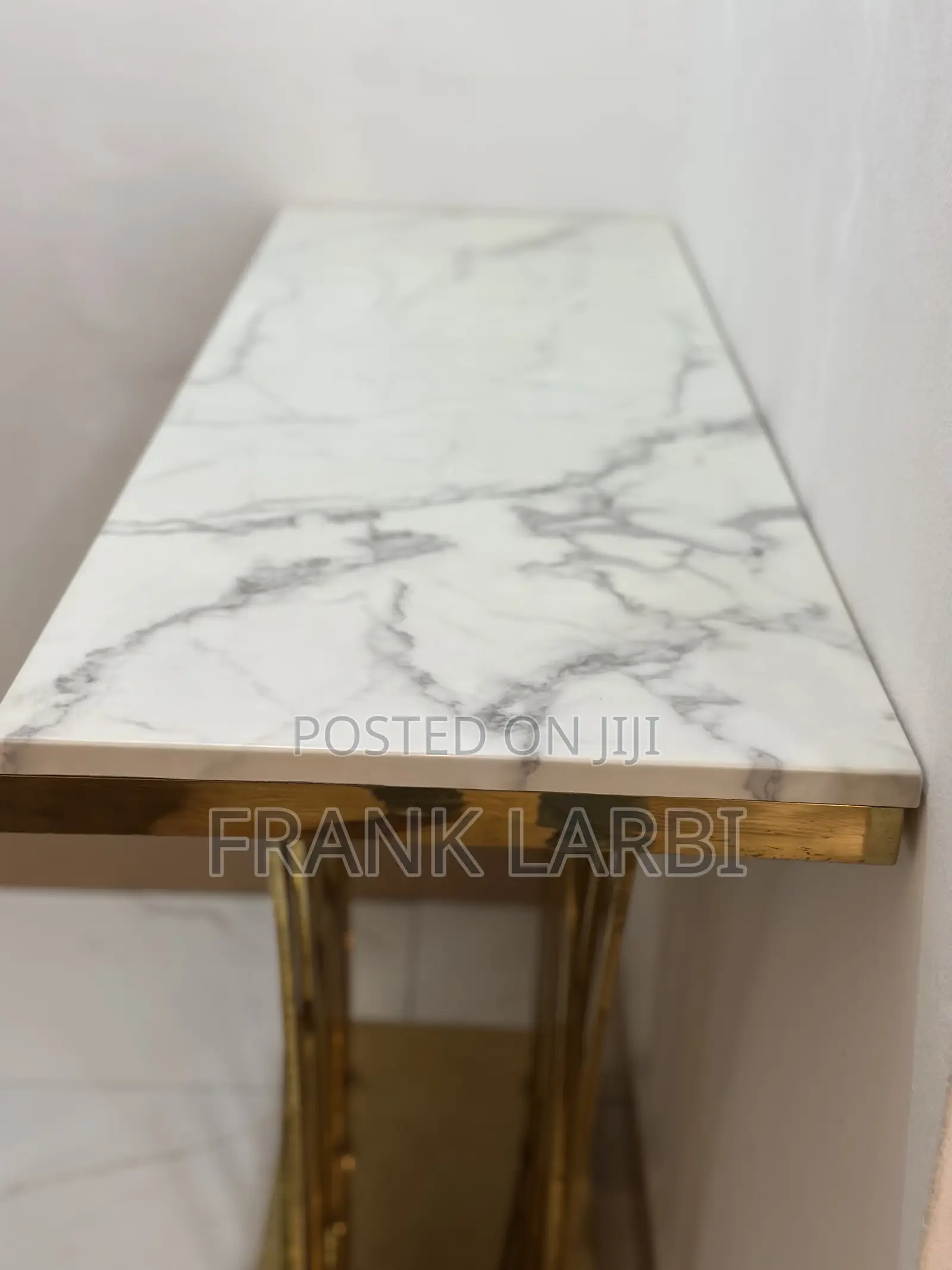 Elegant Gold Marble Modern Accent Table - Elevate Your Space!