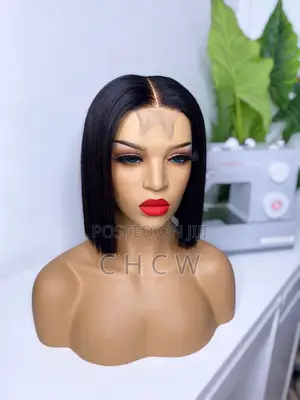 Brand New Black 12 Inches Bob Wig With 4x4 Closure