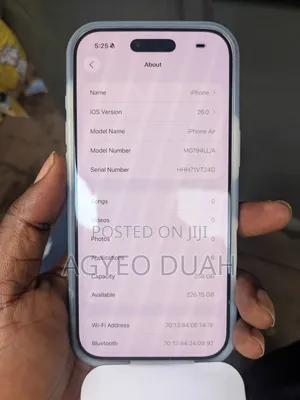 New Apple iPhone Air 256 GB White